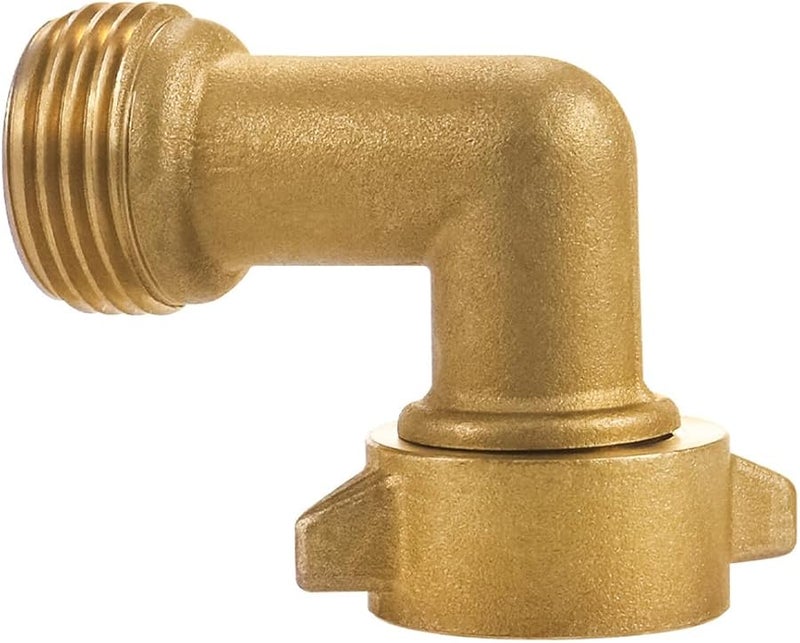 Brass 90 Degree Elbow Connector 2Pcs For RV Faucets And Garden Hose - Image 3