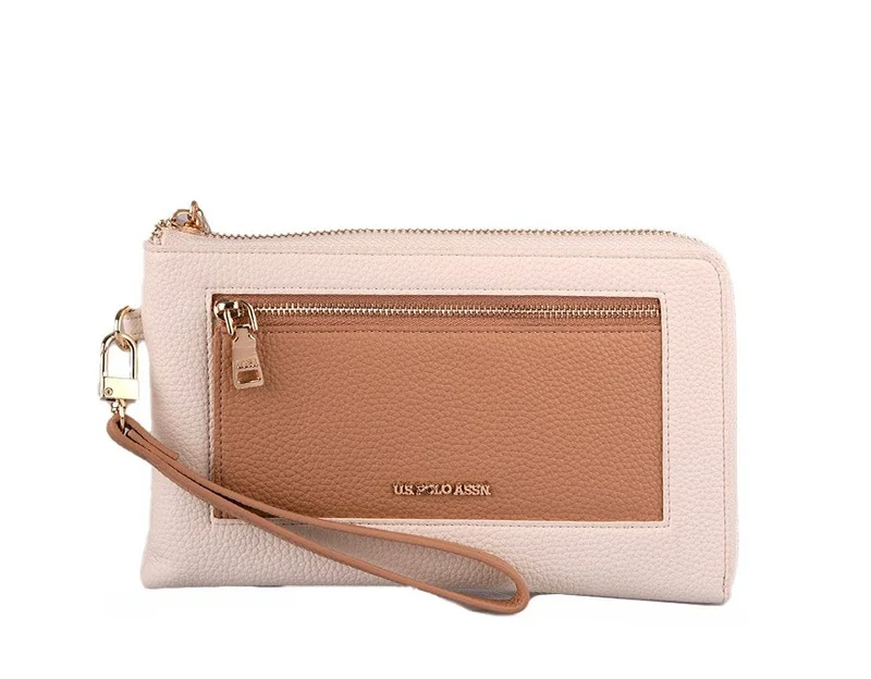 U.S. Polo Assn. Women's Wallet, Women's Purse, Leather with Card Holder Long Wallet for Women with Magnetic and Zip Closure | Ladies Wallet Card Holder Purse | Slim Women's Wallet for Daily Use, Office, Travel, and Gifting