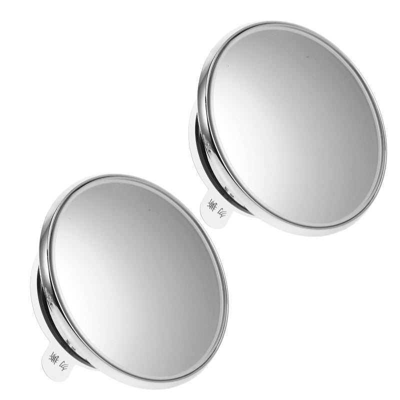 Universal Car Blind Spot Mirror 2pcs Adjustable 360 Degree Suction Cup Side View Mirror Silver - Image 2