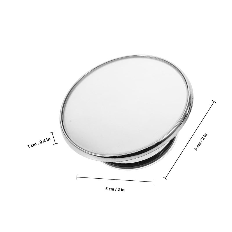 Universal Car Blind Spot Mirror 2pcs Adjustable 360 Degree Suction Cup Side View Mirror Silver - Image 3