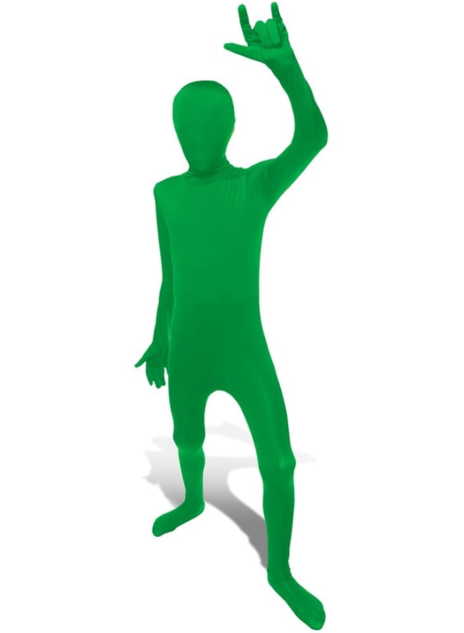 Morphsuits Original Green Kids Fancy Dress Costume Small (Age 6 8) - Image 1