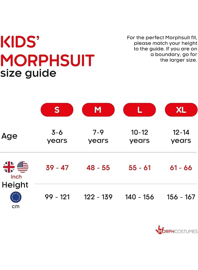 Morphsuits Original Green Kids Fancy Dress Costume Small (Age 6 8) - Image 5