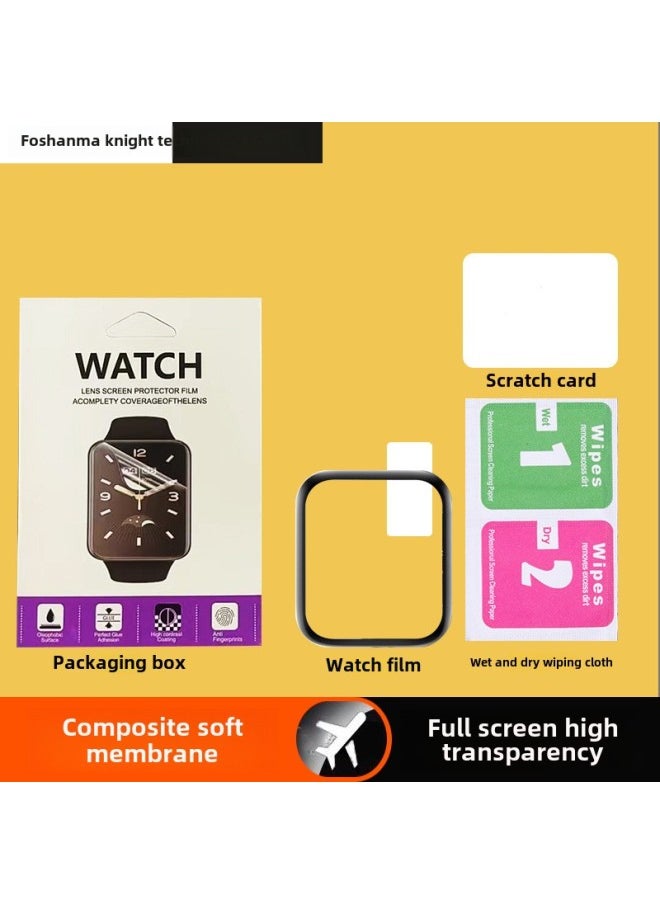 Generic For Apple IWatch Ultra Watch Film IWatch S9 S8 S7 S6 Full Screen Watch Hydraulic Film-Color:Black Edge  Boxed-Size:【38MM】iWatch 1/2/3  - Image 1