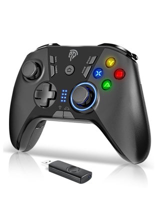 EasySMX Wireless Gaming Controller for Windows PC/Steam Deck/PS3/Android TV BOX, Dual Vibrate Plug and Play Gamepad Joystick with 4 Customized Keys, Battery Up to 14 Hours, Work for Nintendo Switch - pzsku/ZDDEE24A3A259C6F194A6Z/45/_/1702556382/b4fd14cf-ac92-455a-99d7-3c495a4d1a69