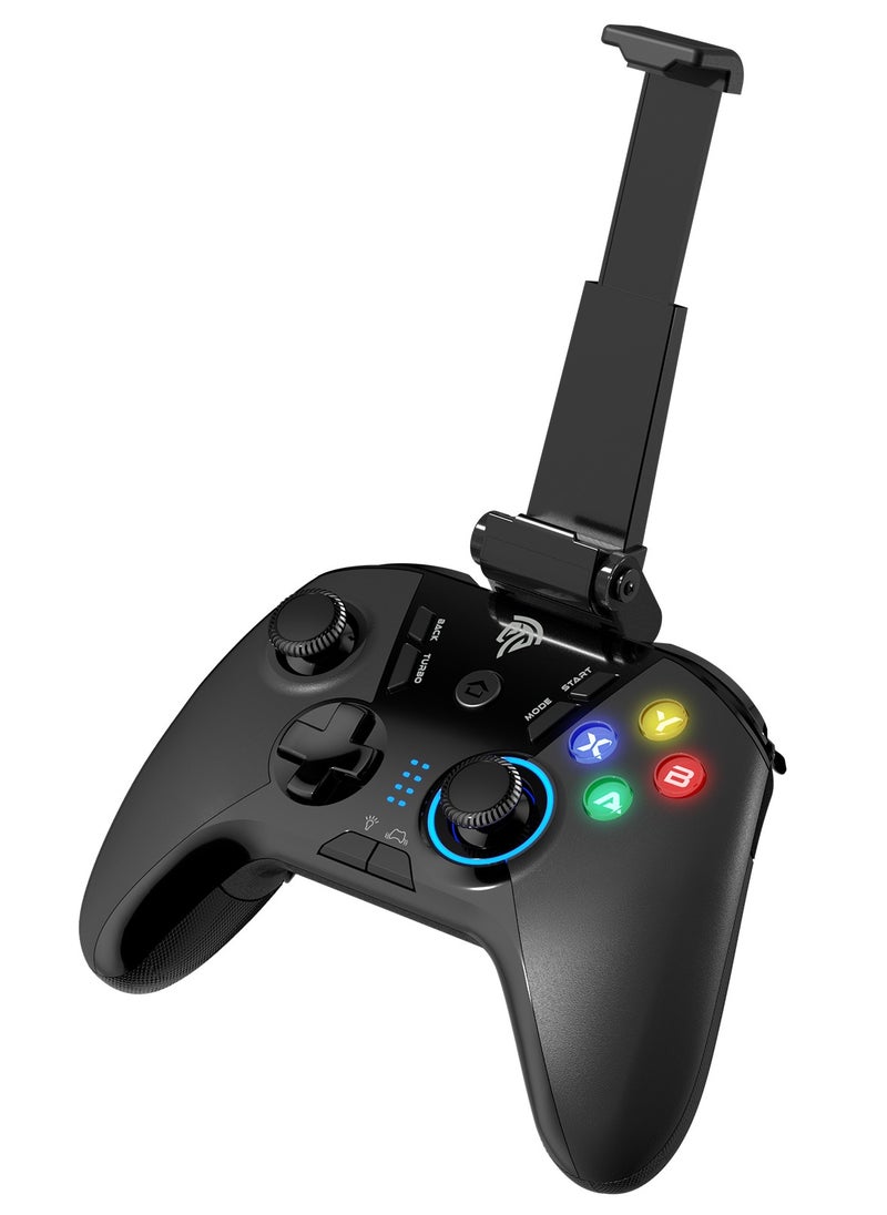 EasySMX Wireless Gaming Controller for Windows PC/Steam Deck/PS3/Android TV BOX, Dual Vibrate Plug and Play Gamepad Joystick with 4 Customized Keys, Battery Up to 14 Hours, Work for Nintendo Switch
