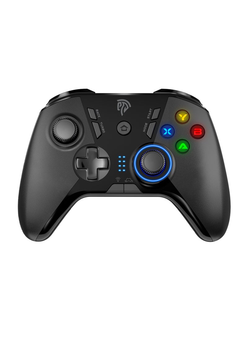 EasySMX Wireless Gaming Controller for Windows PC/Steam Deck/PS3/Android TV BOX, Dual Vibrate Plug and Play Gamepad Joystick with 4 Customized Keys, Battery Up to 14 Hours, Work for Nintendo Switch