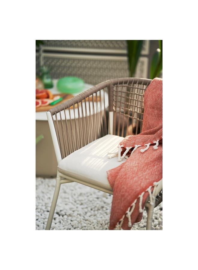 erorex Chair cushion, outdoor, beige, 44x44 cm - Image 3