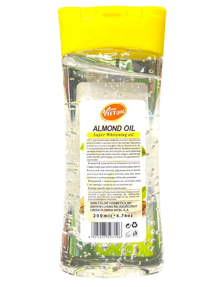 Veet gold Super Whitening Almond Oil Body Repair Gel 200ml - Image 3