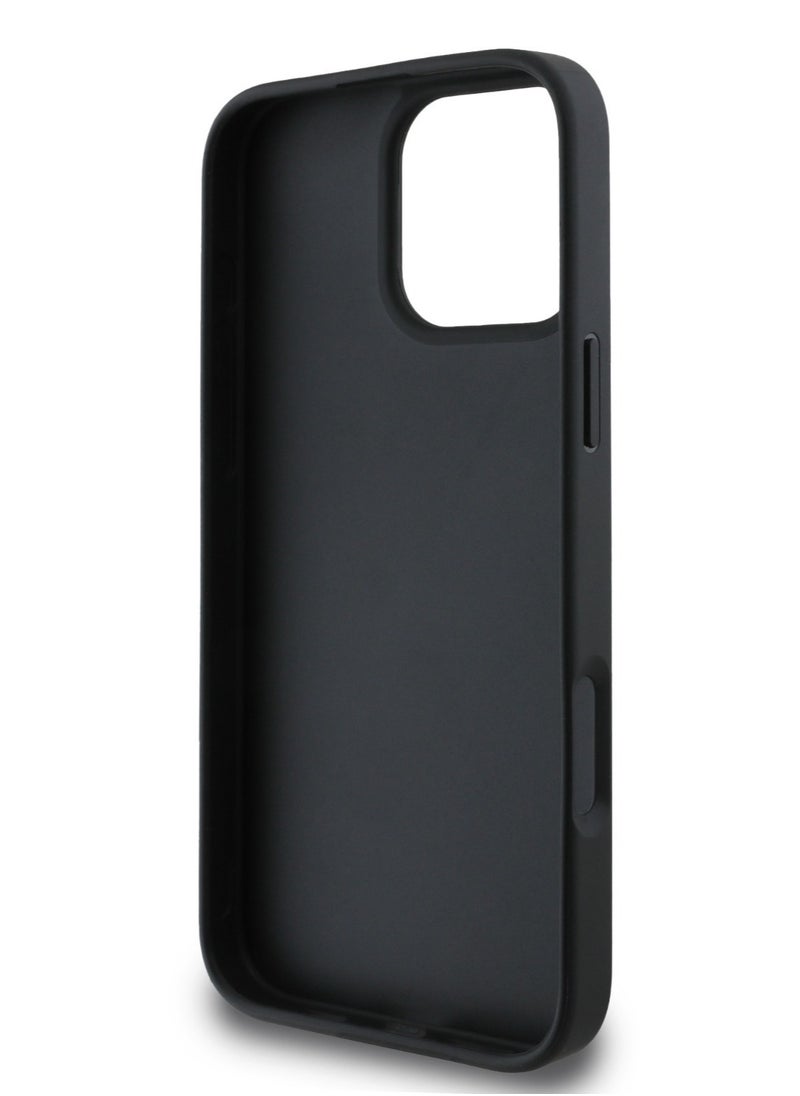 GUESS - iPhone 16 Pro Max Case Fixed Glitter Hard Cover / Drop Protection / Extra Shield Protection- Black - Image 1