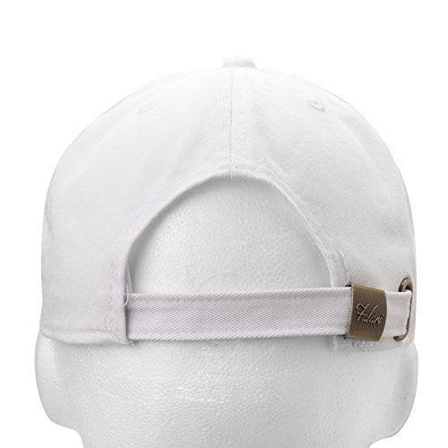 Falari Classic Baseball Cap Dad Hat 100% Cotton Soft Adjustable Size White - Image 3