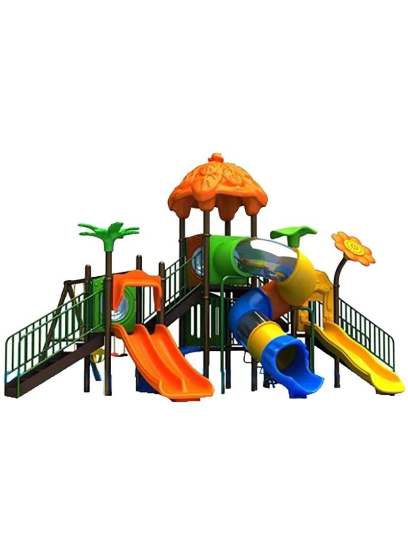 ميتس Myts Explorer's Paradise Mega Palm Kids Playground Set with Slide - Image 1