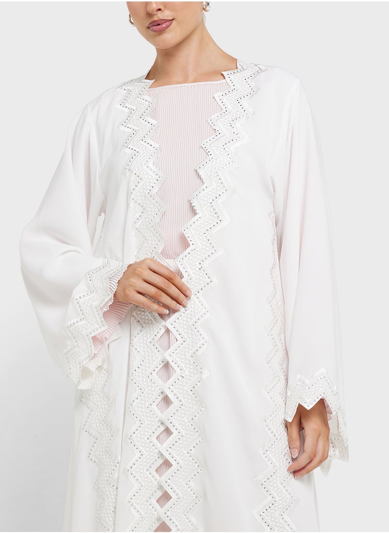 hayas closet Lace Abaya with Sheila  - Image 3