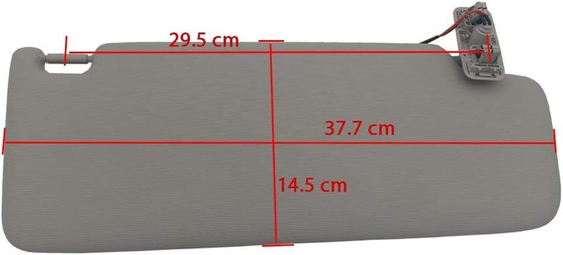 DEMULAX Gray Left Driver Sun Visor for VW Models - Image 2