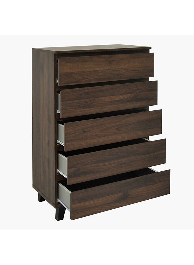 Home Box خزانة كولتورب بلس بـ 5 أدراج بأرجل 40 × 114.5 × 70 سم - Image 4