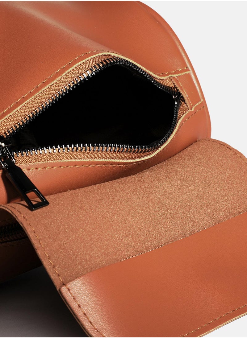 Haute Sauce Tawny Temptation Brown Cross Body Bag  - Image 2