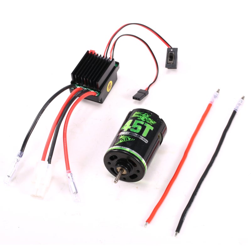 540 Brushed Motor RC Crawler Motor 45T and 60A ESC RC Car ESC Brushed Electric Speed Controller 5V/2A BEC for 1/10 RC Car - Image 3