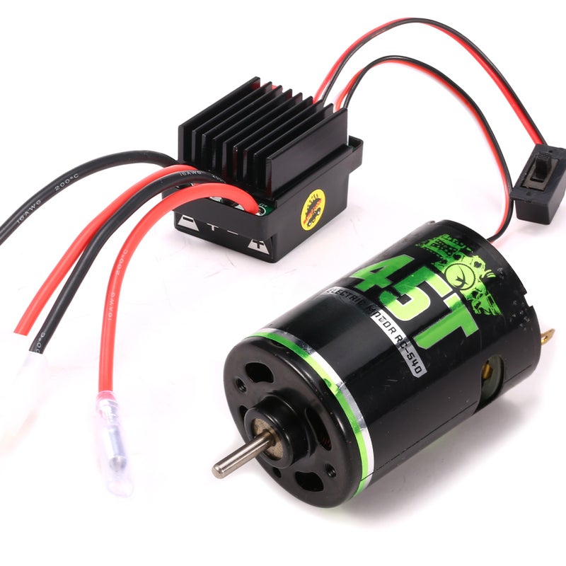 540 Brushed Motor RC Crawler Motor 45T and 60A ESC RC Car ESC Brushed Electric Speed Controller 5V/2A BEC for 1/10 RC Car - Image 1