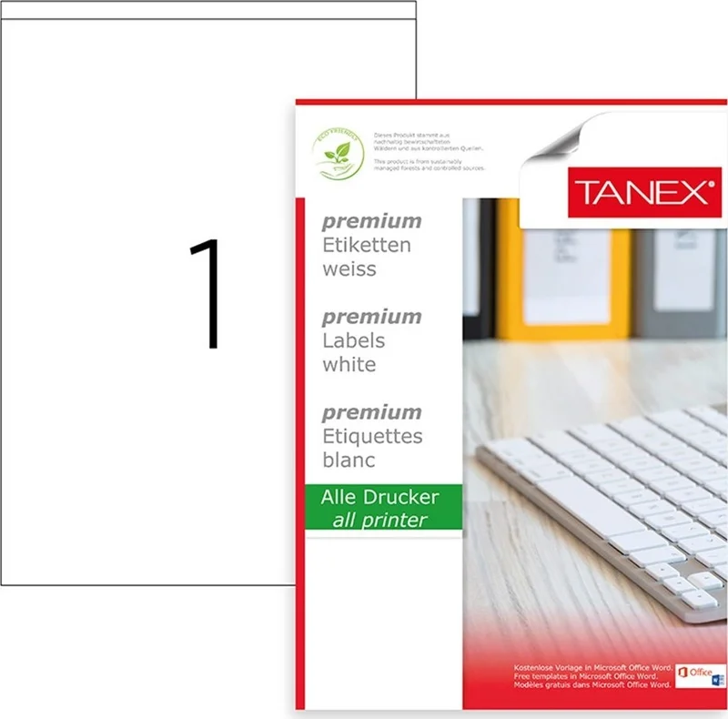 TANEX TW-2294 Shipping and Logistics Label 210 mm x 294.86 mm