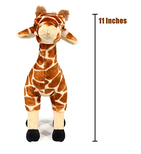 Ice King Bear Wild Animal Small Stuffed Animals Zoo Family Plush Toy Giraffe 11 Inches - Image 5