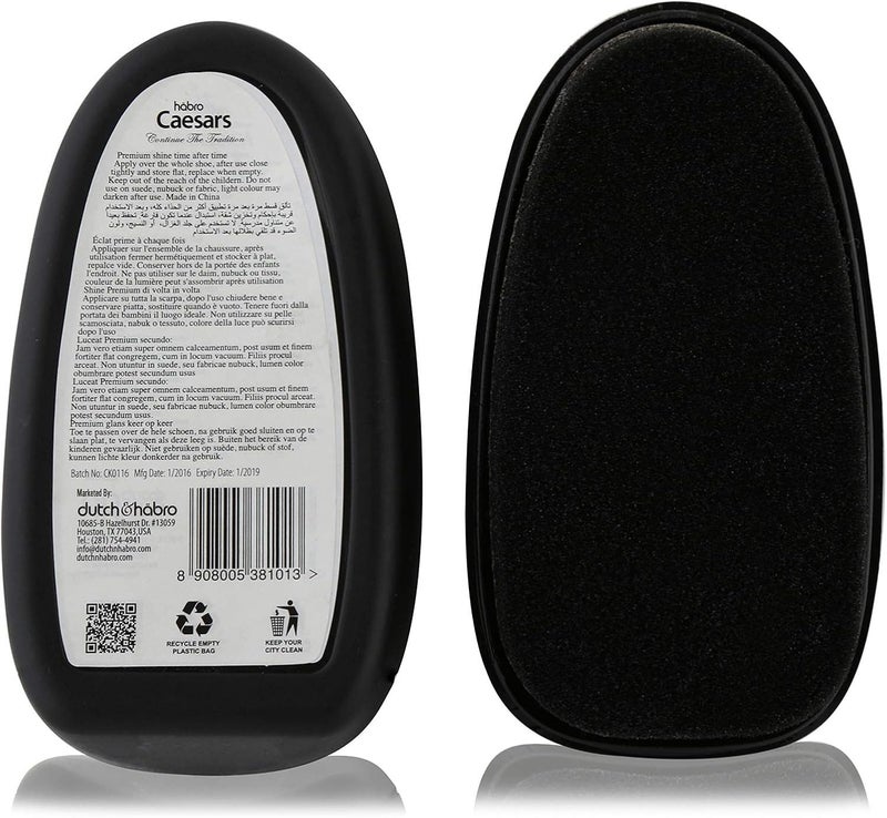 Habro Caesars Insta Shoe Shine Polish - Black - Image 3