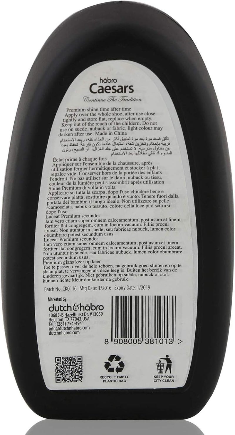 Habro Caesars Insta Shoe Shine Polish - Black - Image 2