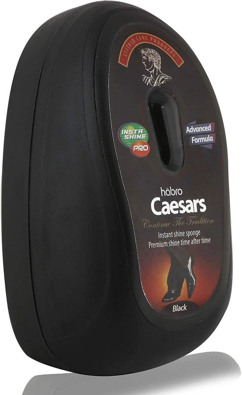 Habro Caesars Insta Shoe Shine Polish - Black - Image 1