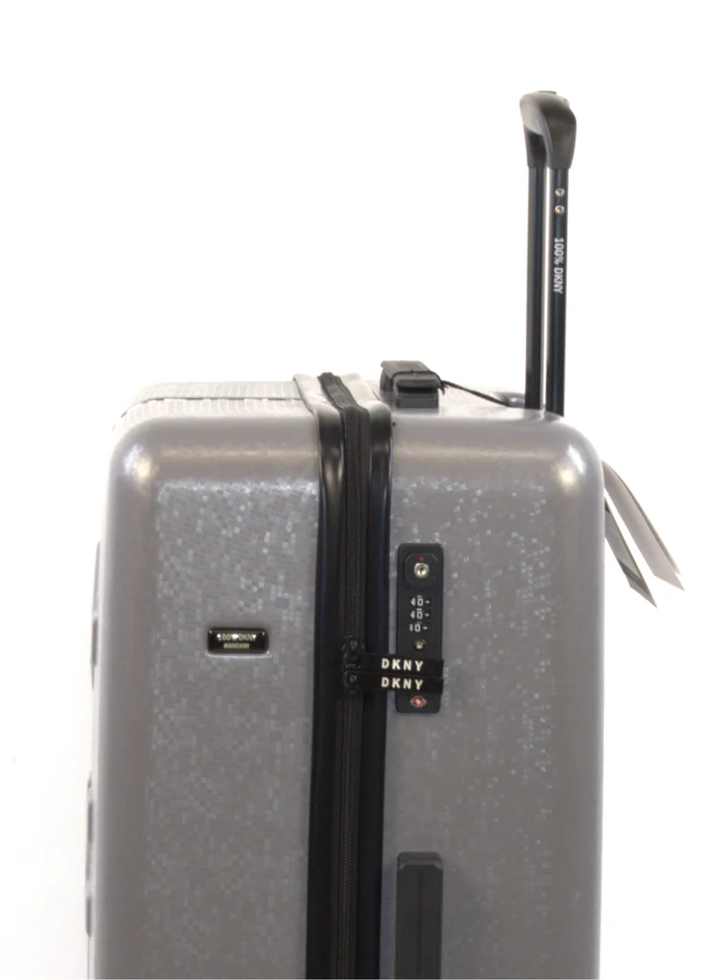 DKNY DKNY Front & Center  Hardside Luggage on Wheels for Unisex | Ultra Lightweight ABS on with Spinner Double Wheels 4 Color Silver