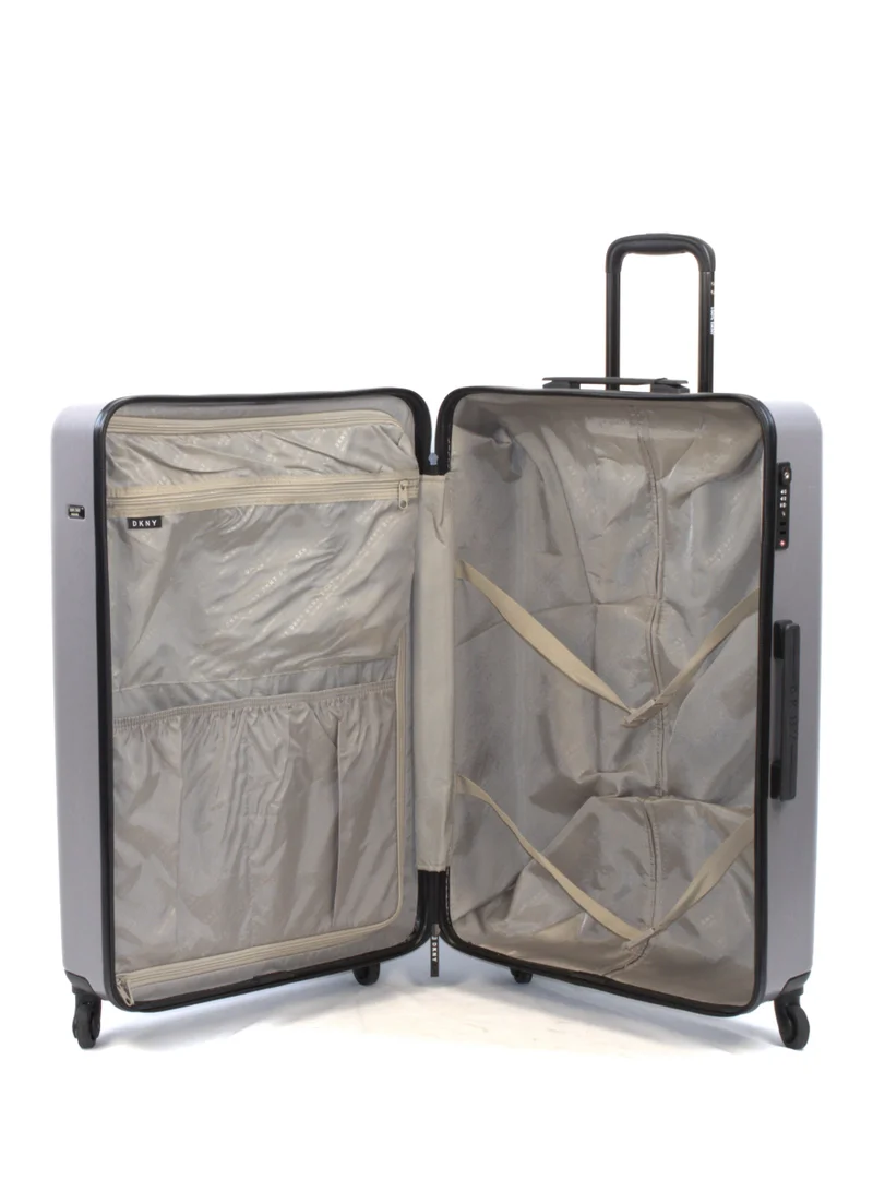 DKNY DKNY Front & Center  Hardside Luggage on Wheels for Unisex | Ultra Lightweight ABS on with Spinner Double Wheels 4 Color Silver
