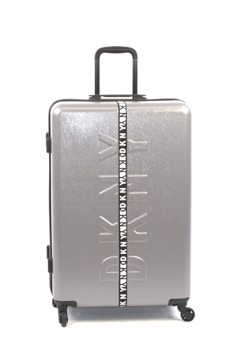 DKNY DKNY Front & Center  Hardside Luggage on Wheels for Unisex | Ultra Lightweight ABS on with Spinner Double Wheels 4 Color Silver