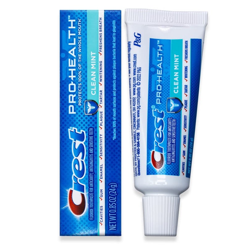 Crest 037000995609 Pro-Health Clean Mint Toothpaste, Smooth Formula 0.85 Oz, Travel Size, (24 Pack) - Image 4
