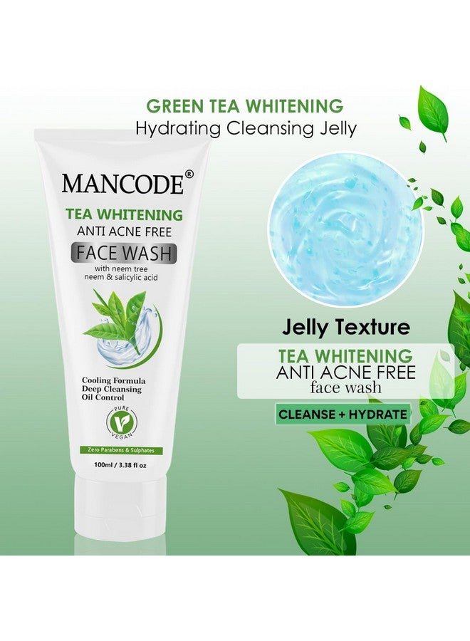 MAN CODE Mancode Tea Whitening Anti-Acne Face Wash | Deep Cleansing, Brightening & Oil Control | Removes Dirt, Impurities & Excess Oil | Prevents Pimples & Acne | Refreshing & Hydrating | For Men & Women | 100ml - Image 5