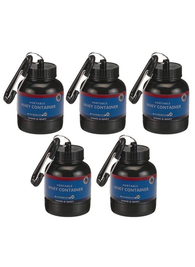 True Indian Amazing Whey loader Protein Carry Funnel Portable Protein Whey or Supplement Powder Combo Pack of 5 Carrying Whey Funnel and Container Box with Key-Chain (BLUE) - Image 1