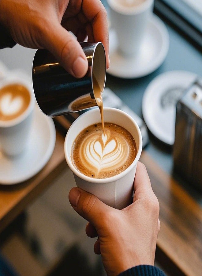 METAPRINT 12 oz Disposable Paper Coffee Cups [300 Pack], White Hot Coffee Cups 12 oz, Thickened Design for Cafes, Bistros, Parties, and Events - Image 2