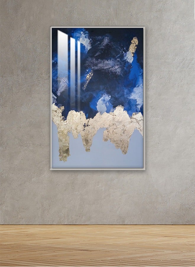 Marktna Decorative Wall Art Painting 120X80Cm With An Abstract Design Brown Frame And A Transparent Acrylic Layer 0.5Kg - Image 1