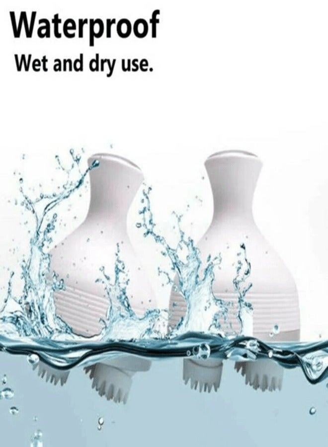 AROAQ مدلك رأس كهربائي 3D لاسلكي مدلك فروة الرأس مقاوم للماء تدليك الجسم للكتف والرقبة عميق الأنسجة للعناية بالجسم للتنظيف العميق والتخفيف - Image 4