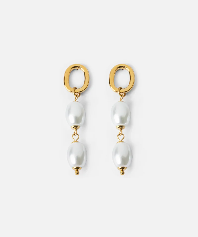 Faux Pearl Earrings