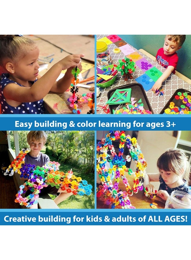 VIAHART Brain Flakes 500 Piece Set, Ages 3+, Interlocking Plastic Disc Toy for Creative Building, Educational STEM Learning, Construction Block Play for Kids, Teens, Adults, Boys, and Girls - Image 3