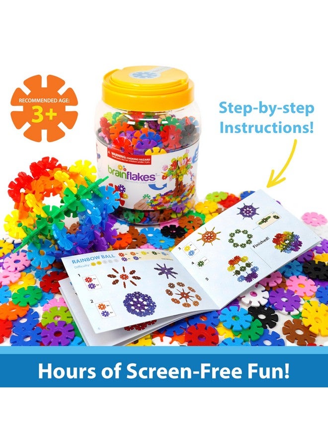 VIAHART Brain Flakes 500 Piece Set, Ages 3+, Interlocking Plastic Disc Toy for Creative Building, Educational STEM Learning, Construction Block Play for Kids, Teens, Adults, Boys, and Girls - Image 2