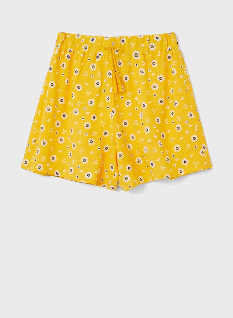 DeFacto Kids Floral Print Shorts  - Image 1