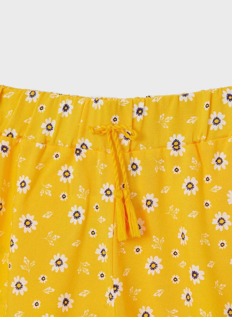 DeFacto Kids Floral Print Shorts  - Image 2