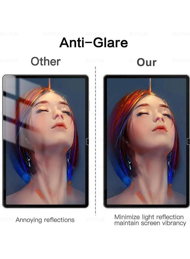 عام [2 حزمة] واقي شاشة ورقي لجهاز ايباد اير 11 بوصة (م 2) 2024 ، مضاد للوهج غير لامع مضاد لبصمات الأصابع خالي من الفقاعات ، معرف الوجه والقلم الرصاص برو - Image 5