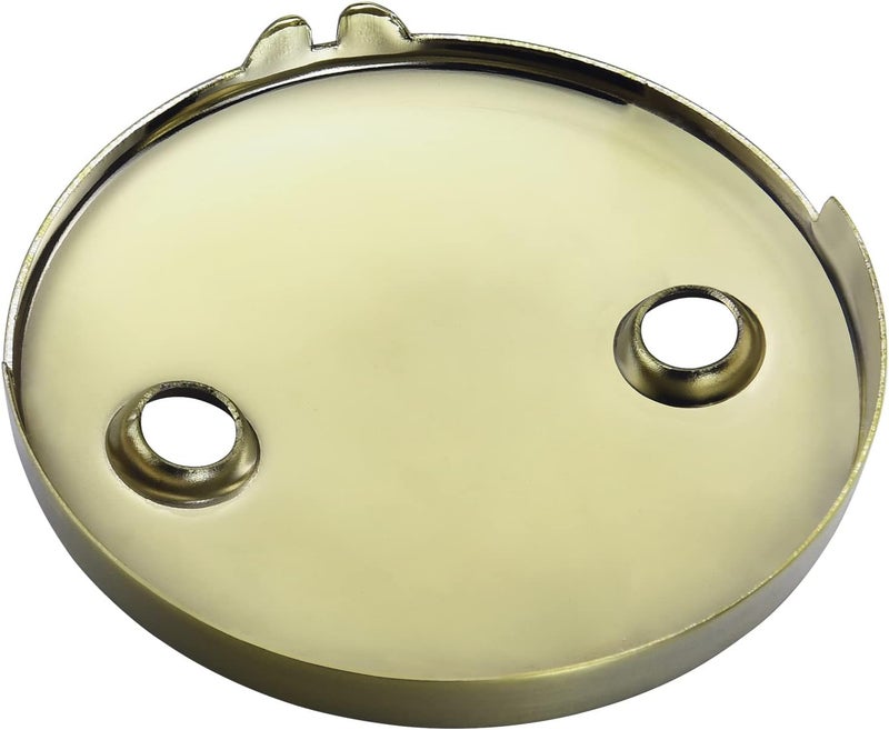 LOWCUS DTT108 Repalcement 3-3/16 Inch Diameter 2 Hole Bathtub Overflow Plate, Brushed Nickel - Image 5