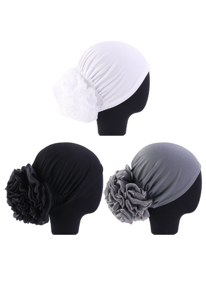 3PCS Women's Under Scarf Hat Cap Bonnet Hijab - Lightweight, Breathable, and Stylish - Image 1