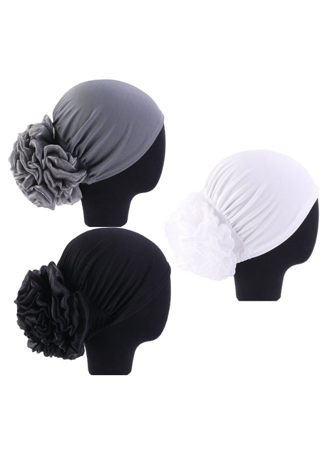 3PCS Women's Under Scarf Hat Cap Bonnet Hijab - Lightweight, Breathable, and Stylish - Image 2