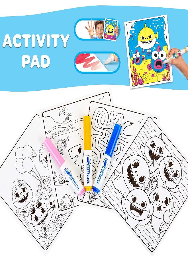 Crayola Baby Shark Color Wonder Travel Activity Pad, Mess Free Coloring, Gift for Kids, 3, 4, 5, - Image 3