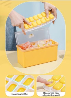 LEOKOR Ice Cube Tray with Lid and Storage Box Easy Release 42 Small Nugget Ice Tray Flexible Ice Cube Molds with Scoop and Cover  - Image 3