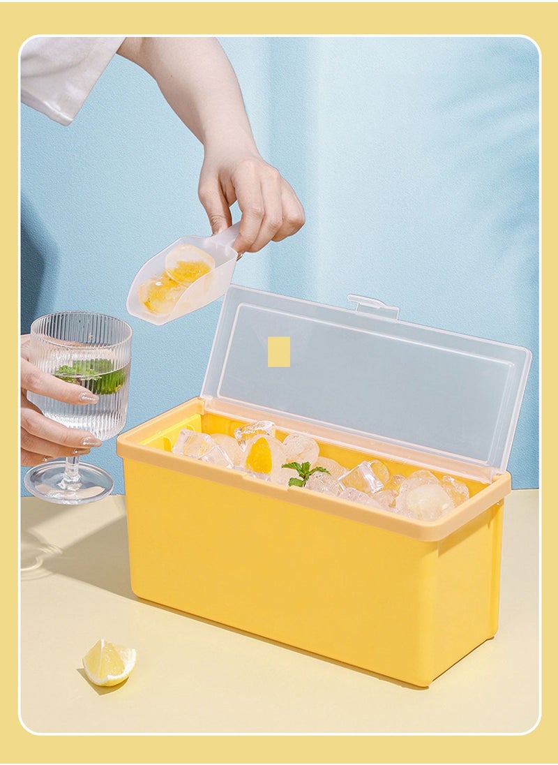 LEOKOR - Ice Cube Tray with Lid and Storage Box Easy Release 42 Small Nugget Ice Tray Flexible Ice Cube Molds with Scoop and Cover - Image 1