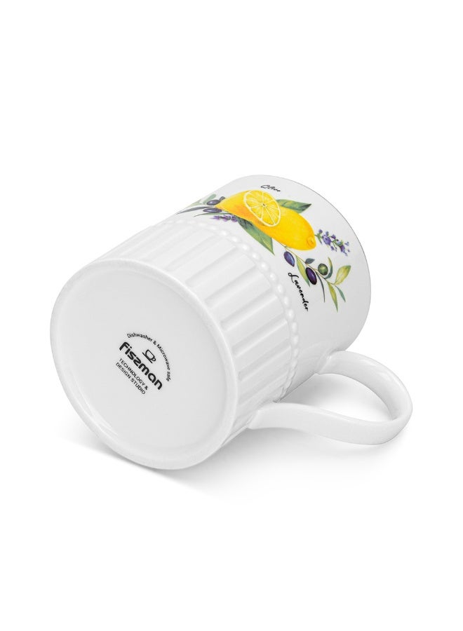 Fissman 2-Pieces Coffee Mug 400mL Provence Lemon Series - Image 3