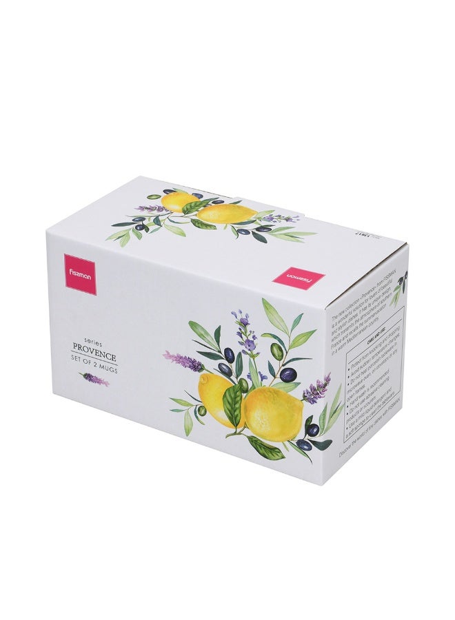 Fissman 2-Pieces Coffee Mug 400mL Provence Lemon Series - Image 4