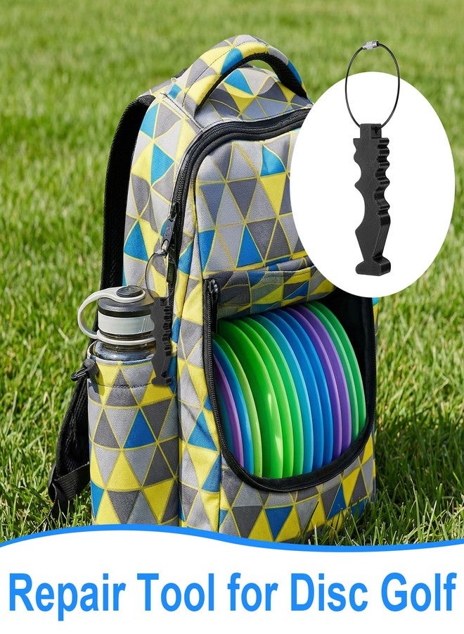 Heclia Hecila Disc Golf Repair Tool Portable Repair Tool for Disc Golf PVC Discs Golfs Edge Maintenance Tools Sports Flying Discs Tools for Training Competitions Scratch Stains Fix Polishing with Hang Rings - Image 5